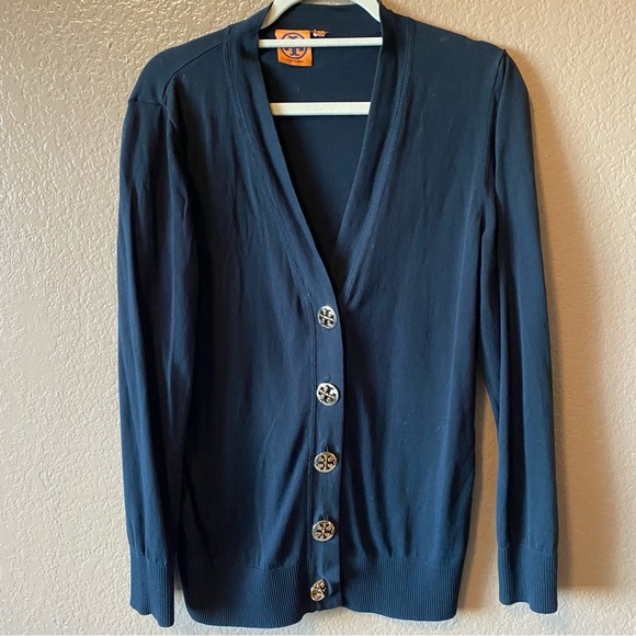 Tory Burch Simone 100% Cotton Cardigan - Picture 2 of 4